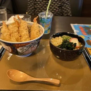 SHRIMP TEMPURA DONBURI COMBO*