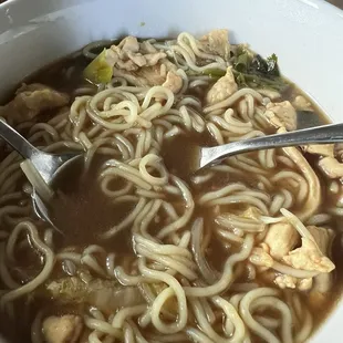 Japanese ramen with chicken