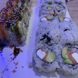 Califórnia and crazy salmon.
