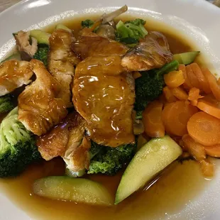 Salmon Teriyaki lunch special (came with side of fried rice and miso soup)