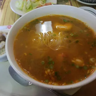 Spicy Rice Noodle Soup