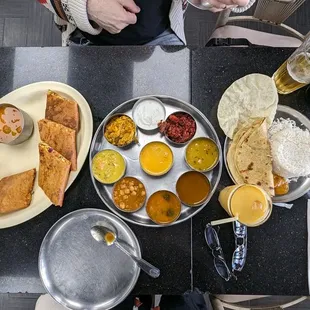 Dosa and thali