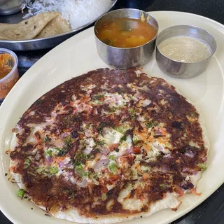 Onion & Peas Uthapam