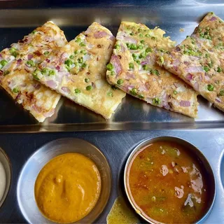 Onion and Peas Uhtappam