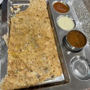 Onion rava masala dosa