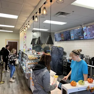 customers at the counter