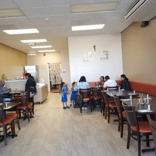 Inside the restaurant