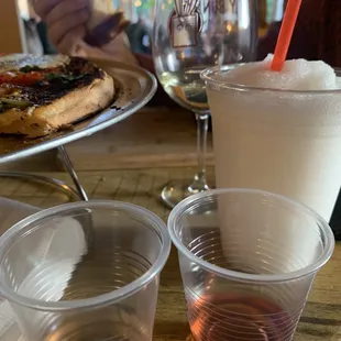 Wine tastings and a coconut slushee