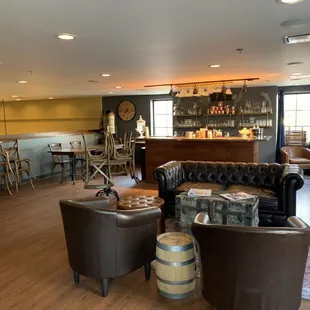 the bar and lounge area