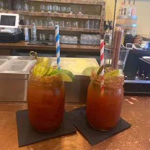 Ugly Dog Mary with bacon vodka