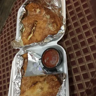 Amazing colossal calzone!