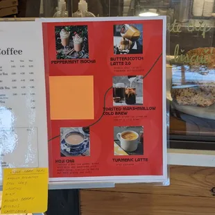 Menu as of February 2022