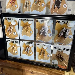 Savory waffles on a stick