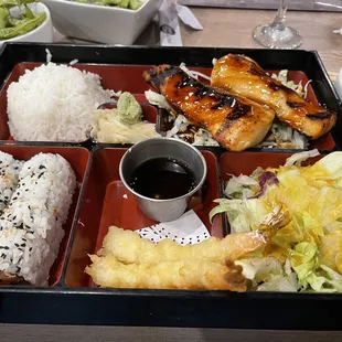 Salmon Bento box