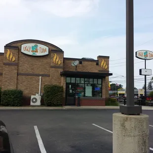 the outside of the building