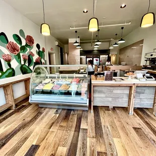 the interior of a restaurant