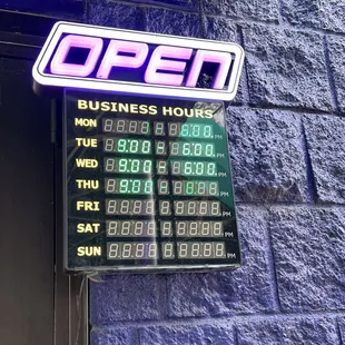 Hours. Man, look at this dang sign. It&apos;s magnificent.