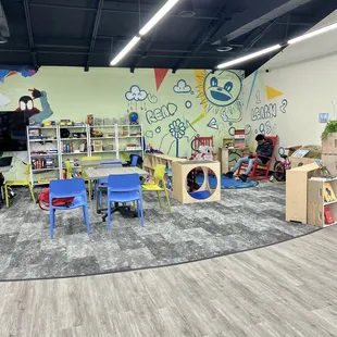 Area for kids to play and relax