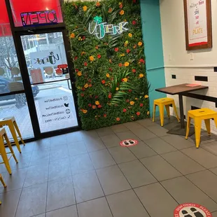 the interior of a restaurant