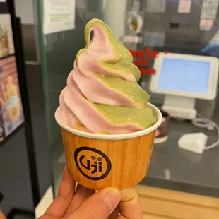 ume &amp; matcha swirl
