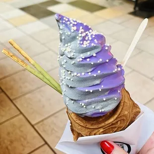 Black sesame and ube