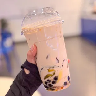 Peach milk tea diy toppings
