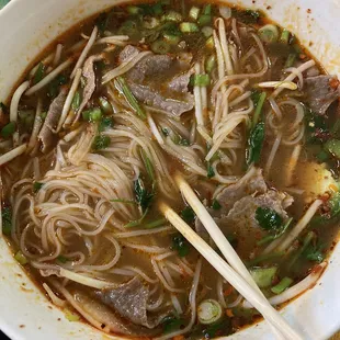 Sliced beef pho! AMAZING broth and flavor