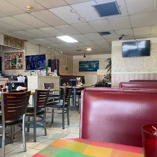 the interior of a restaurant