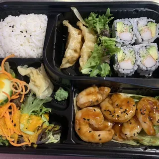 Lunch Shrimp Teriyaki Bento Box