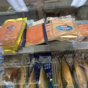 Smoked fish selection