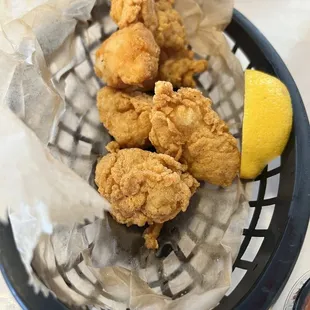 Gator bites are so tender and huge