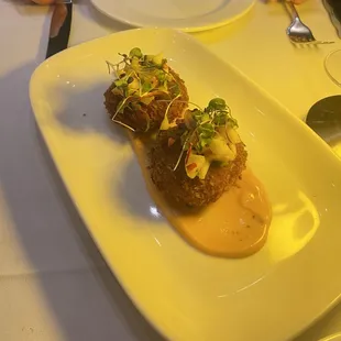 Lamb Chops Crab Cakes