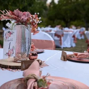 Outdoor Wedding Reception