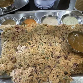 GHEE ONION RAVA MASALA DOSA