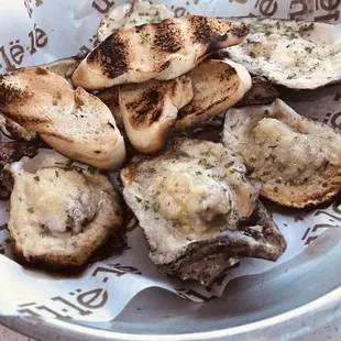 Chargrilled oysters