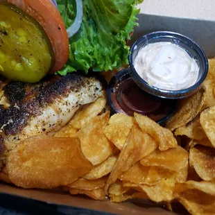 Blackened grouper sandwich October 2022