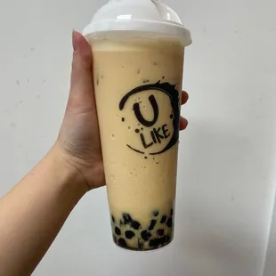 ulike milktea with black sugar boba