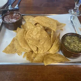 Fresh Chips and salsa.