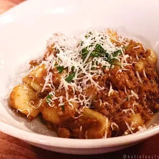Gnocchi di Ricotta al Ragu di Vitello