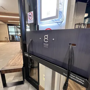 Charging station right out front too