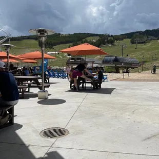 Outdoor patio area