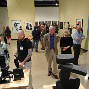 Opening party in April 2010 at the Ulrich Museum of Art for "Art of Our Time"