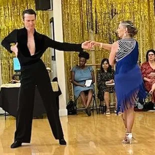 Instructor, Denys, and Genenne.  Summer Showcase,  2024