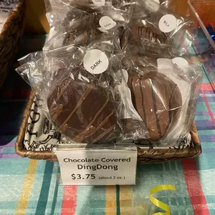 Chocolate Covered Ding Dongs
