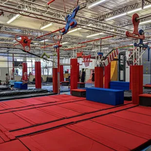 The new gym setup. We have efficiently setup the gym to add more obstacles, more challenges, and more fitness fun!