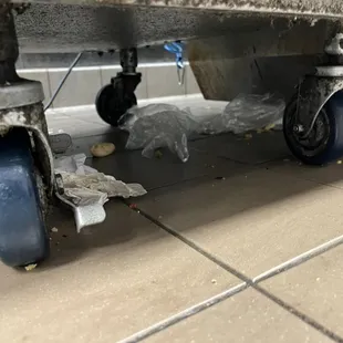 a close up of the wheels