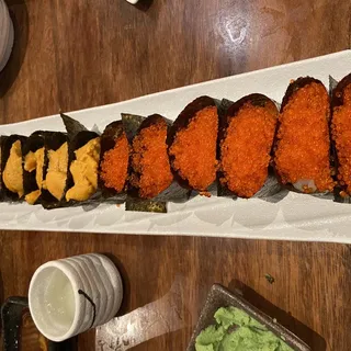 Uni Quail Egg Nigiri