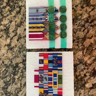 Ribbon and medal rack