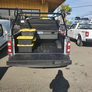Bedliner, ladder rack and toolbox -all  at a great price!