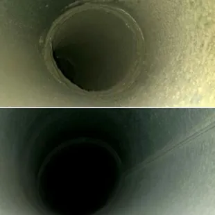 UltraClean of Oklahoma, Inc. Air duct cleaning before and after